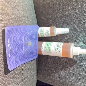 Facial spray and mask